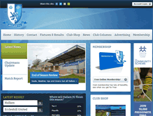 Tablet Screenshot of hallamfc.co.uk